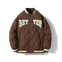 Lanbu blue step cotton jacket mens and womens 2023 autumn and winter new sportswear warm baseball uniform cotton jacket