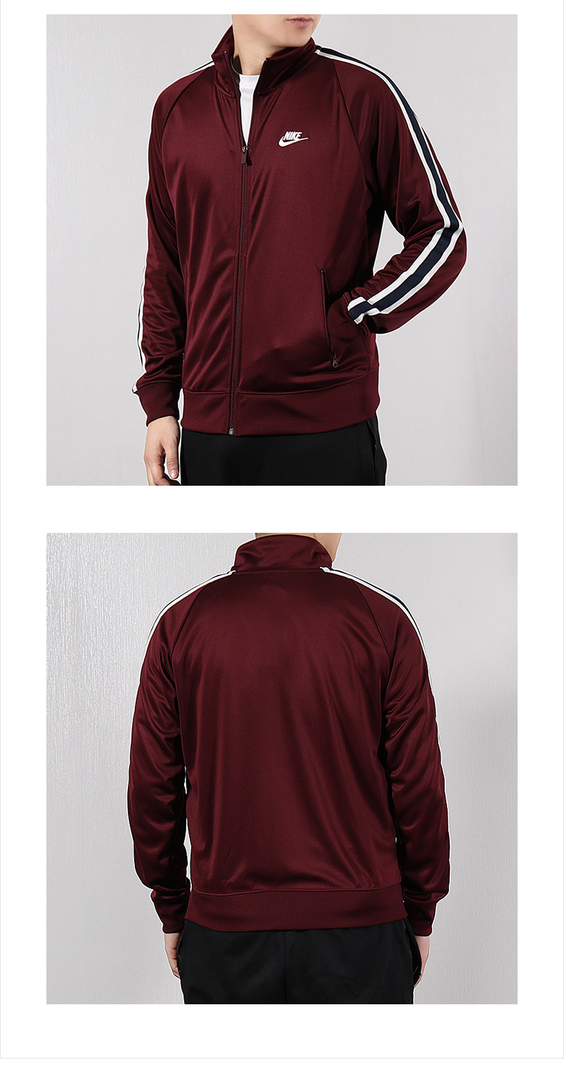 Áo nịt nam Nike Nike 2019 Xuân-Thu Mới Cổ áo Thể thao Áo khoác đan Áo khoác giản dị AR2245-010 - Áo khoác thể thao / áo khoác áo khoác the thao puma nam