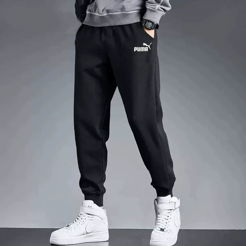 Puma, осенние штаны, черный комплект для отдыха