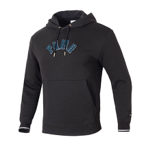 PUMA black hooded sweatshirt for men 2024 new sportswear casual long-sleeved pullover jacket 628975