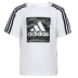 Adidas Adidas phù hợp với quần áo trẻ em 2019 hè mới tay ngắn chạy bộ thể thao giản dị FJ3893 - Thể thao sau