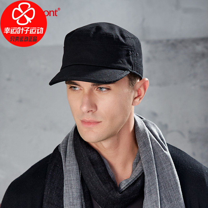 Carmon men's hat 2020 Autumn New British solid color cotton flat top military cap sports cap casual cap casual cap KM-2528