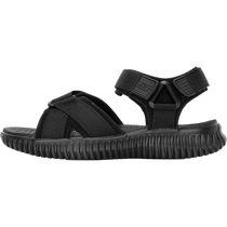 Skechers mens shoes 2024 summer new wading sneakers black Velcro sandals outdoor casual beach shoes