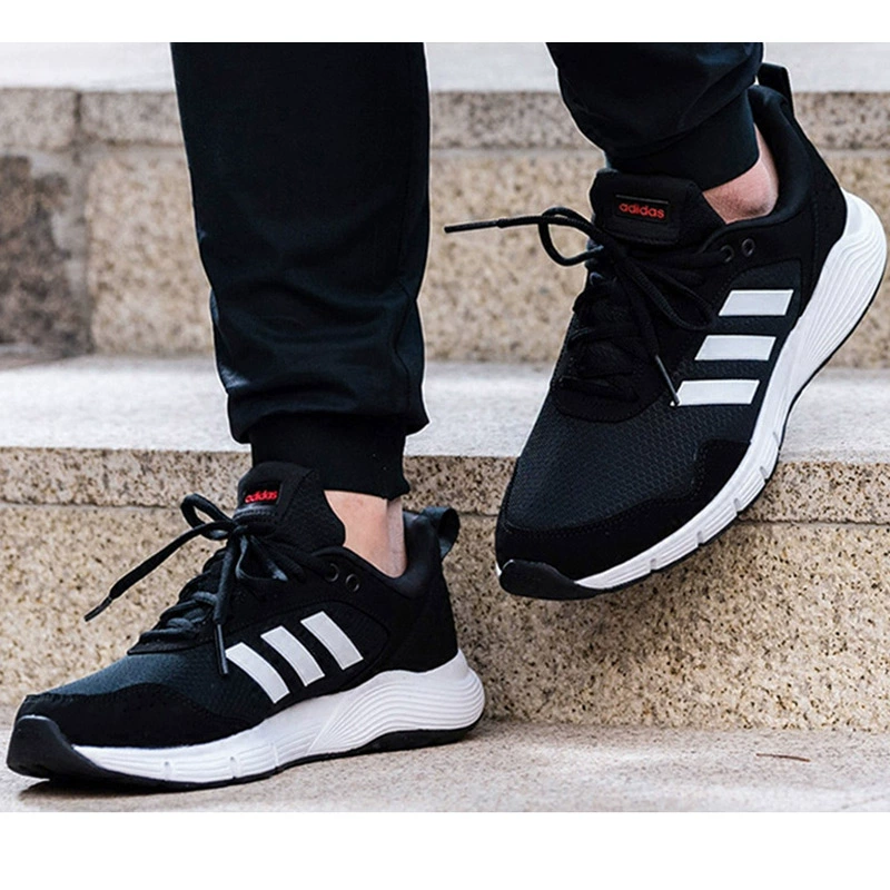 Trang web chính thức của Adidas giày nam mùa thu 2020 giày thể thao mới giày thoáng khí màu đen giày bình thường thấp đầu - Dép / giày thường