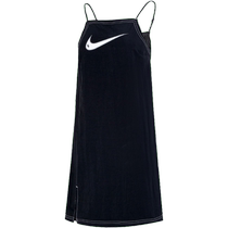 NIKE Nike suspender dress womens summer new black sports skirt casual skirt mid-length skirt trendy DM6743