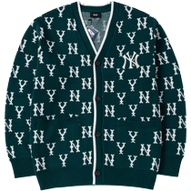 MLB official knitted cardigan womens 2024 spring new college style retro presbyopic sweater jacket trend