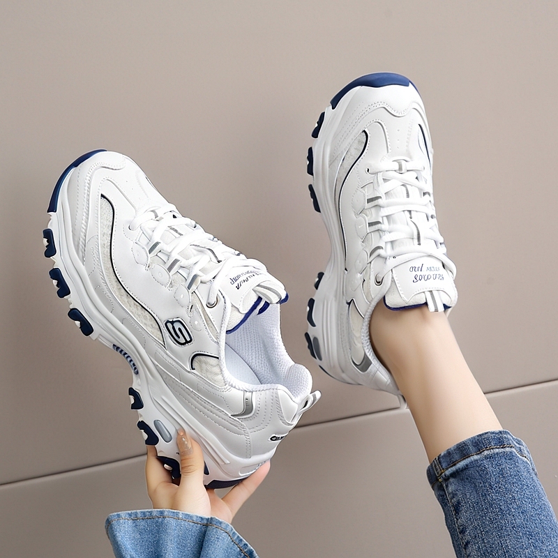 Lucky Leaf | Skechers Women's Panda Shoes Summer New Casual Shoes Mesh Breathable Sneakers Dad Shoes Lucky Leaf | Skechers Women's Panda Shoes Summer New Casual Shoes Mesh Breathable Sneakers Dad Shoes