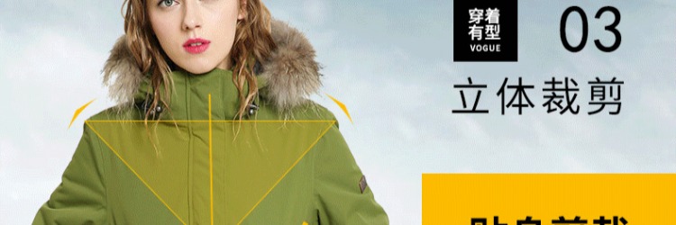 Lá may mắn Kenli Womens 2018 mùa thu mới dài phần ấm áp bông thể thao và áo khoác ngoài trời - Quần áo độn bông thể thao áo phao nhung