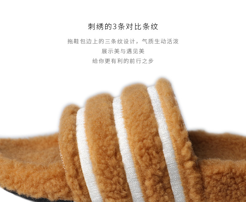 Giày Adidas nữ 2018 mùa thu mới cỏ ba lá màu nâu nhà sang trọng CQ2233 - Dép thể thao dép lê bảo bình