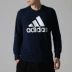 Áo len nam Adidas 2018 Thu Đông mới Quần áo thể thao mới Áo thường có cổ tròn áo hoodie khủng long Thể thao lông cừu / jumper