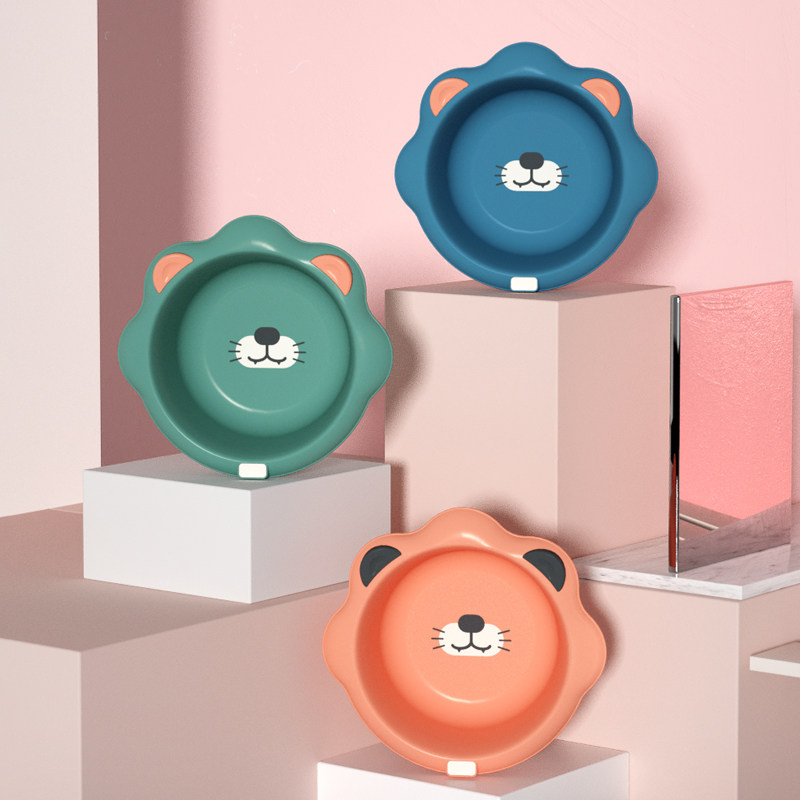 3 sets of newborn baby washbasin newborn children's supplies to wash buttocks 2 cartoon baby basin three-piece set