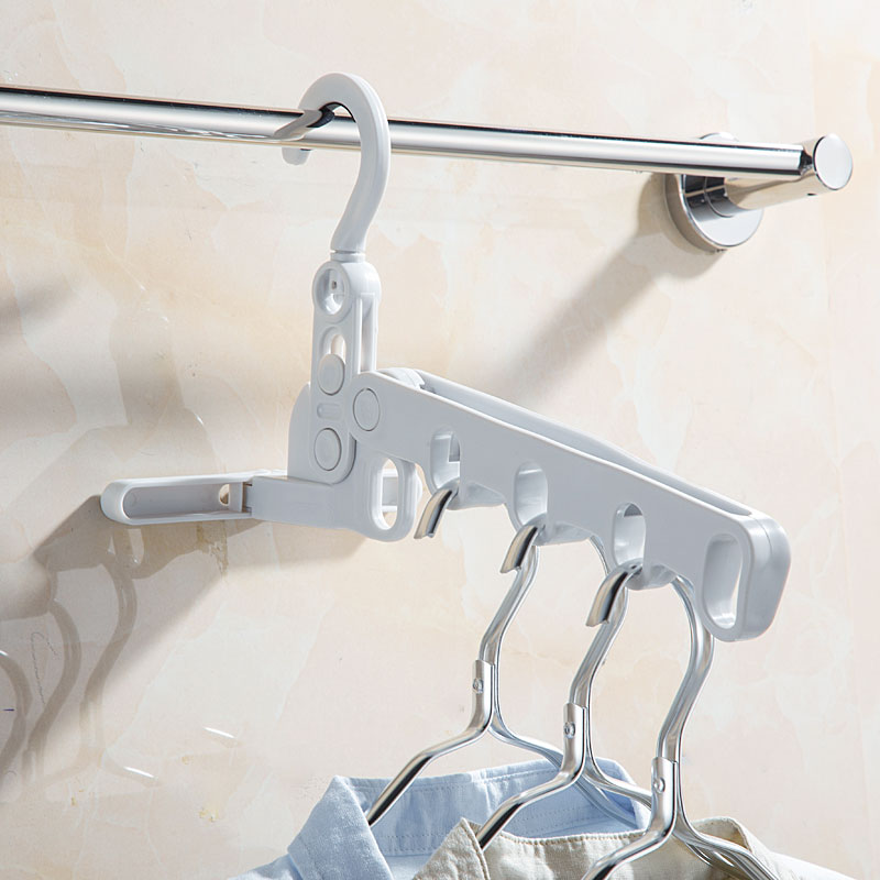 Travel rack for clothes, portable foldable travel hanger, student dormitory storage multi-functional artifact