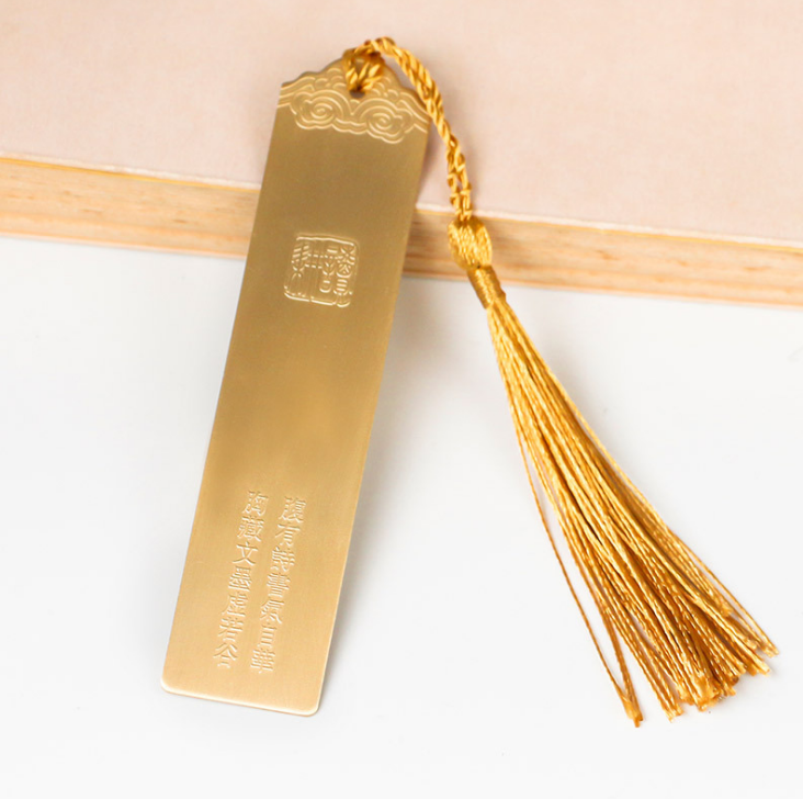 Bookmark metal custom brass brushed hollow vintage bookmark corporate publicity logo paint bookmark custom