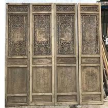 Dongyang wood carving Chinese solid wood flower grid antique doors and windows carved classical Ming and Qing Dynasties crossing the sea figure customization