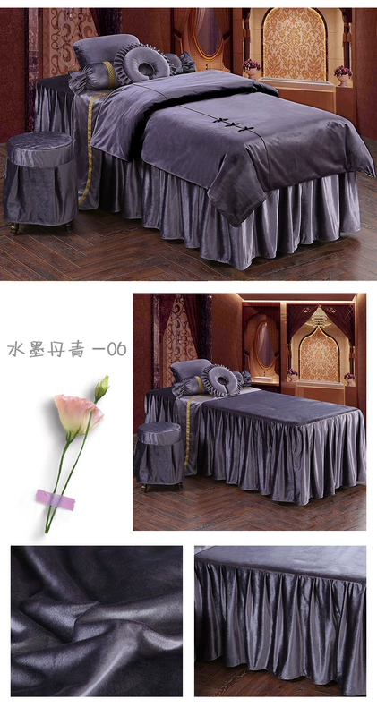 Zorpia Wenxiu khăn trải giường vẻ đẹp gia đình của bốn bộ giường massage bedspread ấm áp của đặc biệt cao cấp bộ thẩm mỹ viện - Trang bị tấm