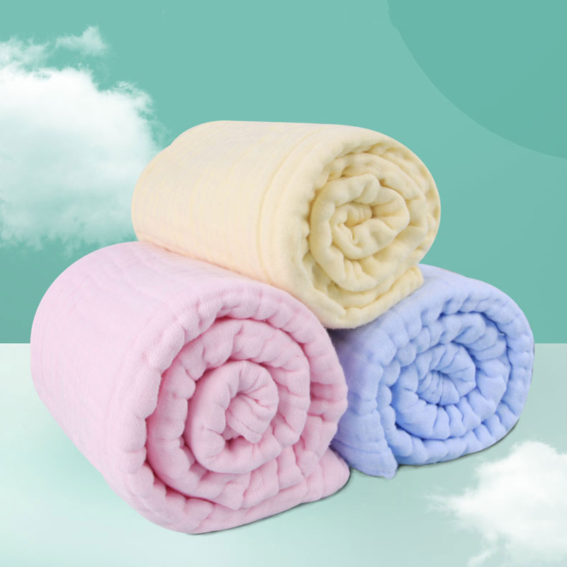 【5条装】婴儿纯棉纱布浴巾