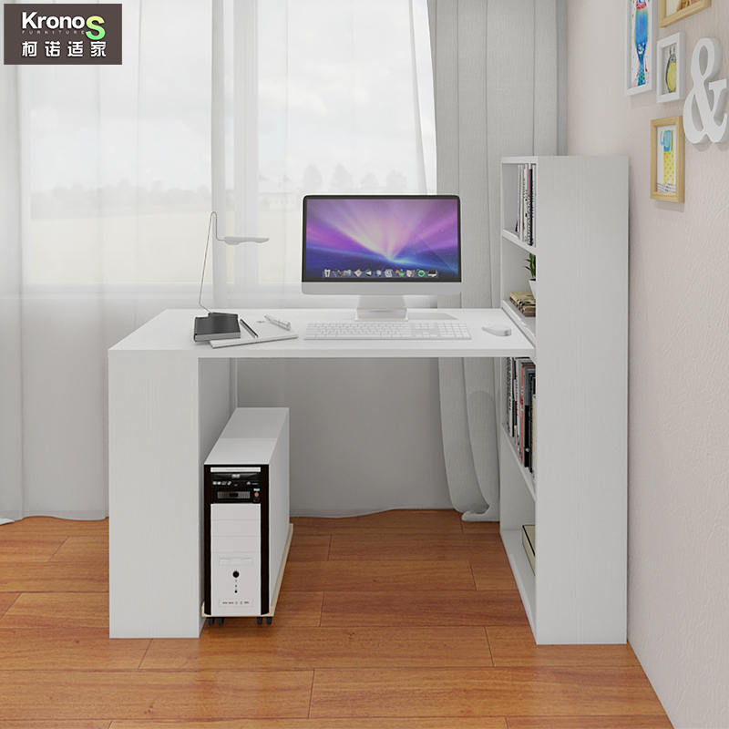 Computer desktop desk Corner desk Bookshelf Combination desk Bedroom Student study desk Simple writing desk