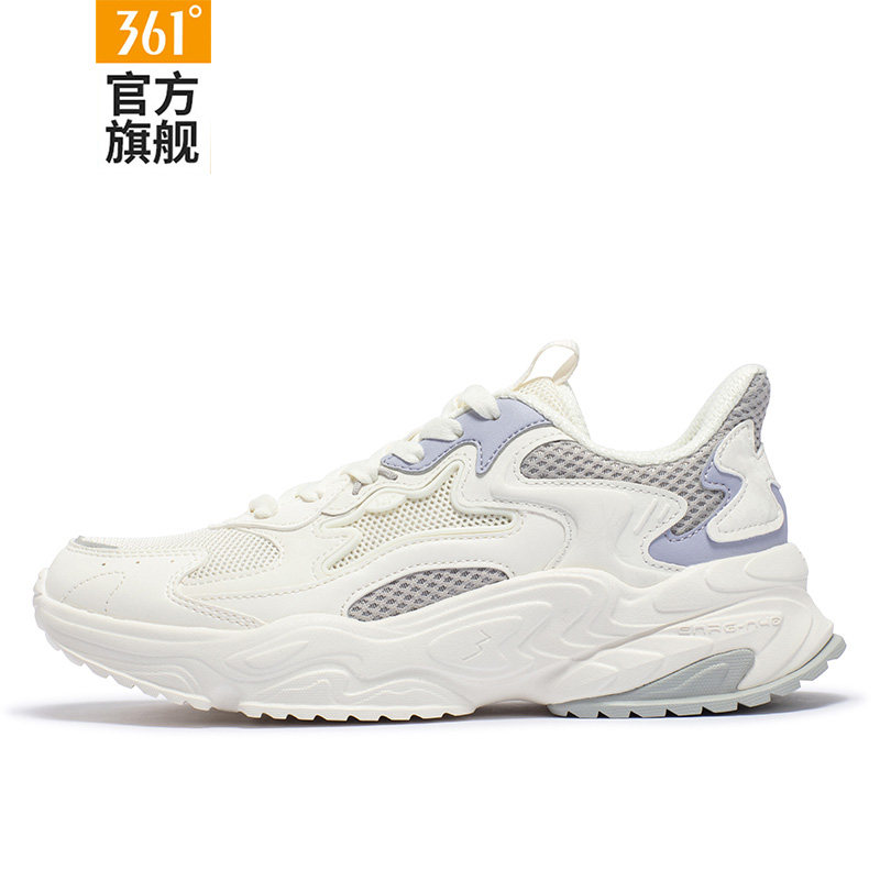 361女鞋运动鞋女2025春秋新款网面透气复古跑步鞋软底百搭休闲鞋