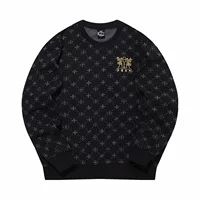 01-Супер черный (толстовка-пуловер)