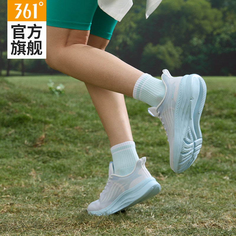 361女鞋运动鞋女2025夏季新款网面透气跑鞋轻便减震休闲跑步鞋子