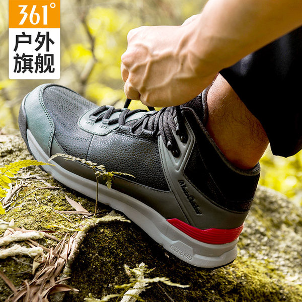 361度 加绒保暖 男式高帮户外登山鞋 优惠券折后¥99包邮(¥149-50)