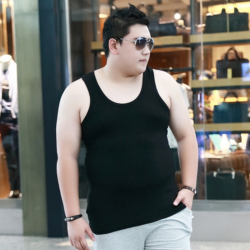 Plus Size Men's Summer Vest, Extra Large Size for Big and Tall Men, Modal Thin Loose Cotton Undershirt
