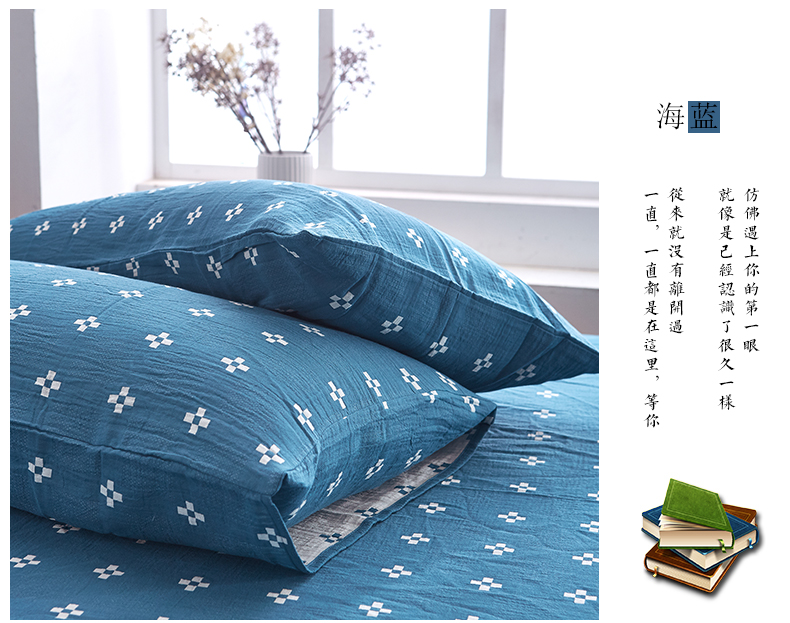 TRẺ EM / Năm bé được giặt hai lớp Sợi phong bì Gối Cặp phong cách Nhật Bản Bông gạc Lớp A Bộ đồ giường - Gối trường hợp gối ôm cho bé