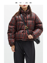 High fluffy CHAO warm small short down jacket women winter new thick design slimming