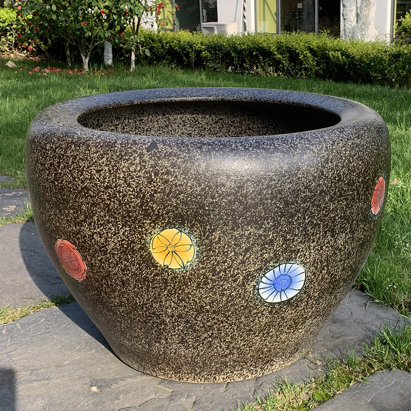 Jingdezhen ceramic fish tank water lily pot lotus tank water tank courtyard landing extra large goldfish turtle tank