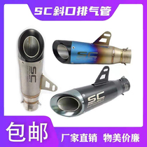 Motorcycle Sports Car Retrofit SC Double Exhaust Pipe R6 Ninja 400 Z250 GSX250 GSX250 TMAX500 TMAX500