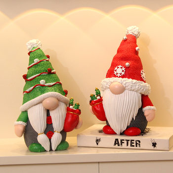 Santa Claus Piggy Bank Ornament for Living Room, Entryway, Wine Cabinet, Money Storage, Home Decoration, Christmas Gift, Gift Giving