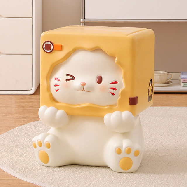 Creative cat shoe changing stool ornaments entrance hall living room coffee table bench home small stool new home decoration gifts