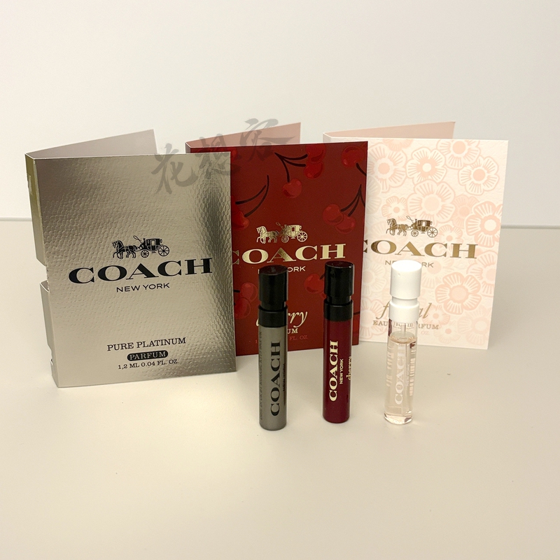 Coach New York Floral Cherry Pure Platinum Sample Coach New York Floral Cherry Pure Platinum Sample