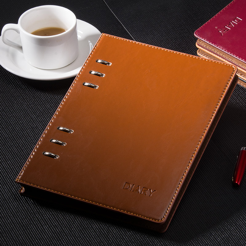 Removable Upscale Loose-leaf Notepad Leather Face Business Notebook stationery Benko Custom Prinable logo Do b5