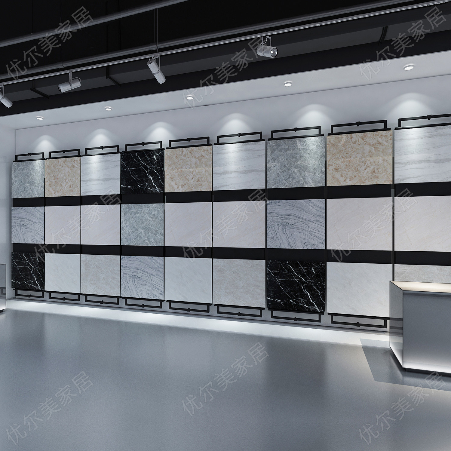 Tile display rack double-sided page turning rotating display rack ceramic floor display rack sample display rack 600*800