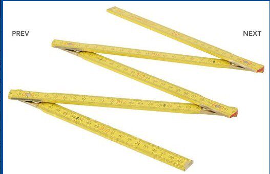Imported woodworking folding ruler carpentry ruler (beech wood gong imperial reading) 1 m 2 m