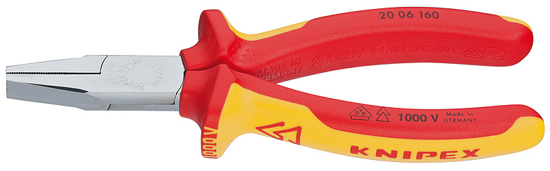 Kenypike German Import Tongs Insulated Flat Mouth Pliers Insulated Sharp Mouth Pliers 160MM-Taobao