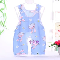 Цельная коричневая пуговица на плече с головой кролика, синяя