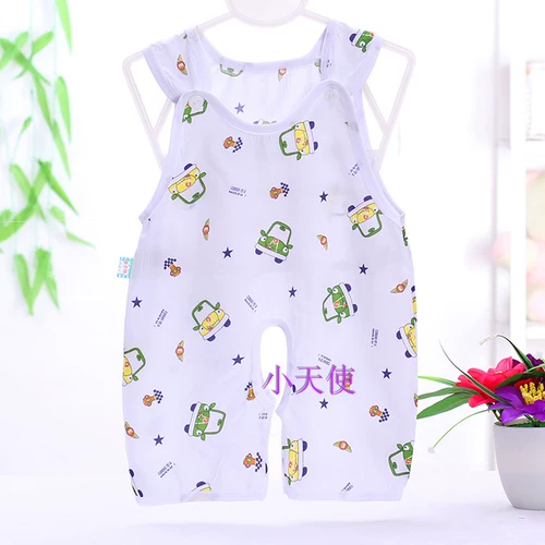 Детский летний комбинезон, боди подходит для мужчин и женщин для девочек, тонкая летняя одежда без рукавов, 0-3-6 мес.