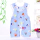 Quần áo trẻ em mùa hè 0-3-6 tháng romper một mảnh nam và nữ vải cotton lụa không tay mỏng mùa hè - Áo liền quần