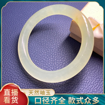 Live studio special shot Xiuyu bracelet Crystal clear hydrated princess jade bracelet Girl thin natural jade bracelet