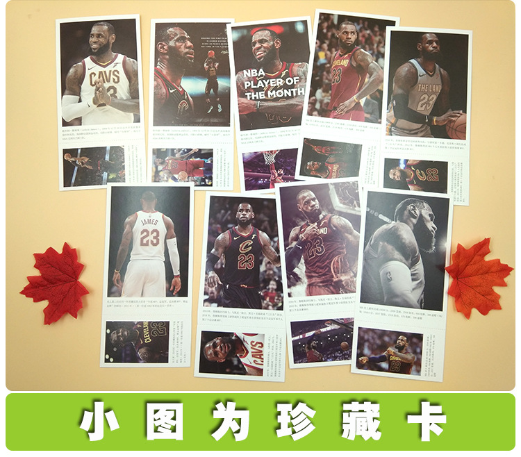 Phiên bản LeBron James Collectors Postcard Basketball All-Star Sticker Sticker Photobook Quà tặng nhỏ 	quả bóng rổ swish	