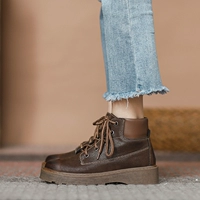 Martens, ретро универсальные утепленные короткие сапоги в английском стиле со шнурками, коллекция 2023 года, подходят для весны и осени, в британском стиле
