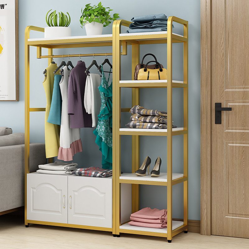 Hotel jacket iron art landing household rental bedroom hanger rack simple indoor multi-function locker