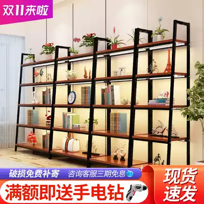 Display cabinet display cabinet jewelry display cabinet boutique shelf storage household counter steel wood display shelf Shelf shelf display rack