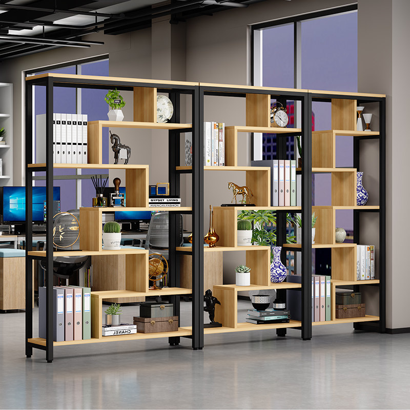 Partition Shelve Decoration Office Company Screen Simple modern bookshelf Partition Wall Living Room Genguan Show Shelf