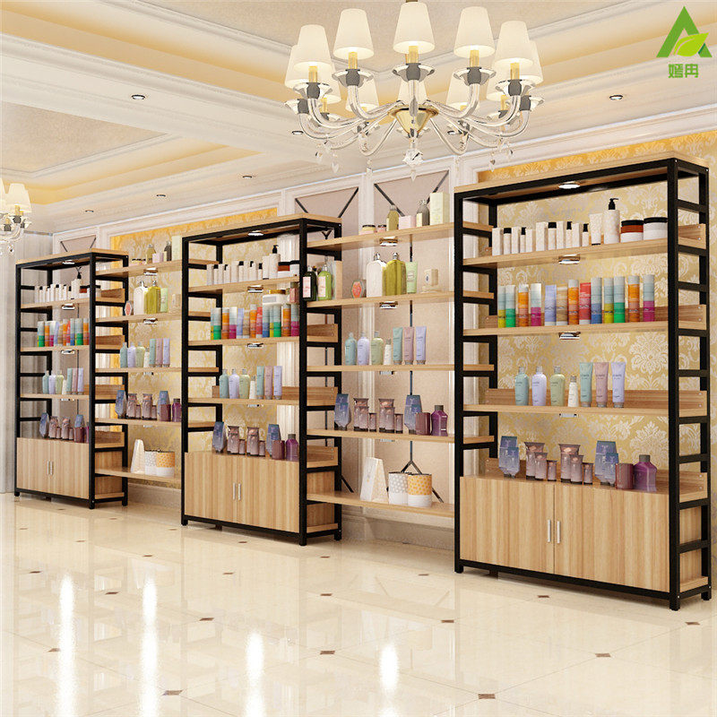 Boutique display cabinet Display cabinet Free combination container Shoe store Cosmetics product sample bag display rack shelf