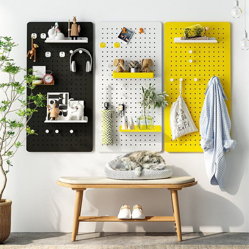 Wall Divide Desk on the wall of the metal hole plate to accommodate display rooms parlour wall wall-free plate frame