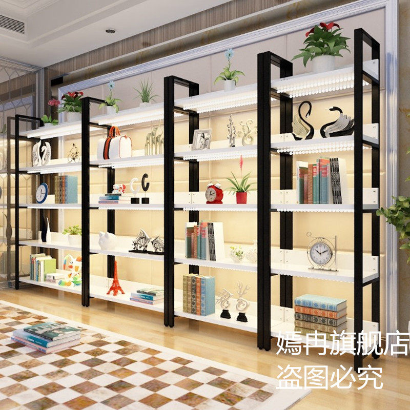 Boutique display cabinet Display cabinet Supermarket storage placement container partition shelf Jewelry cosmetics display rack shelves