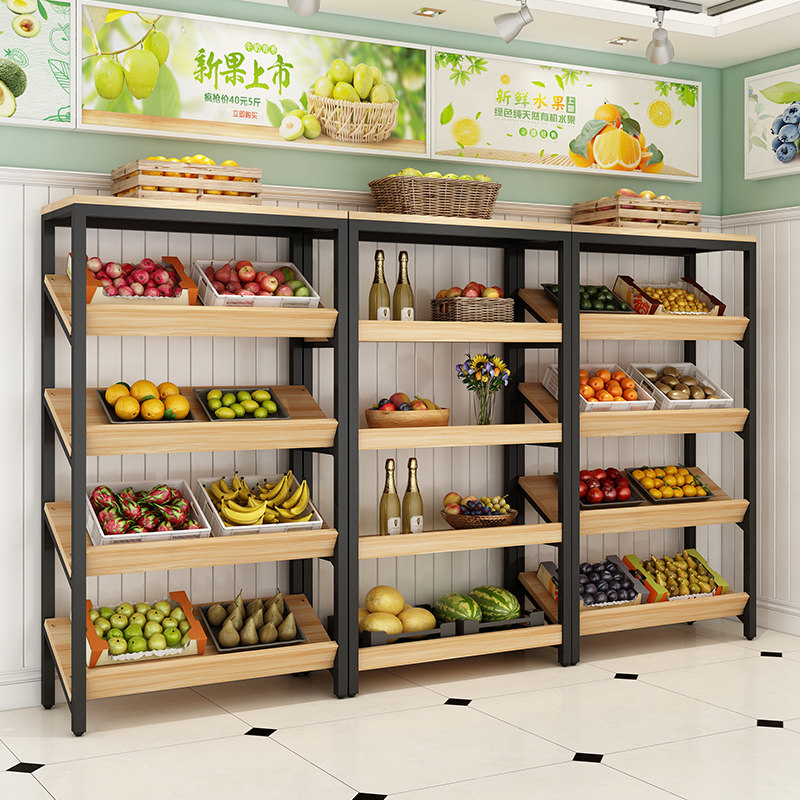 Fruit shelves Multi-storey display shelvesRed wine shelvesCake racksHowlshowers fresh supermarkets Fruits and vegetables racksFruit display shelves